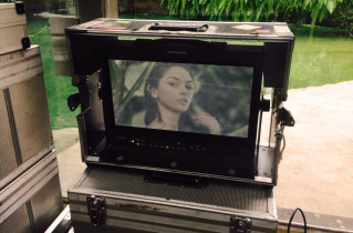 Ekipa filmowa na planie reklamy